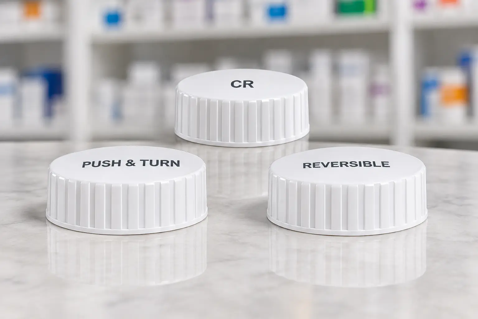 Rx vial caps