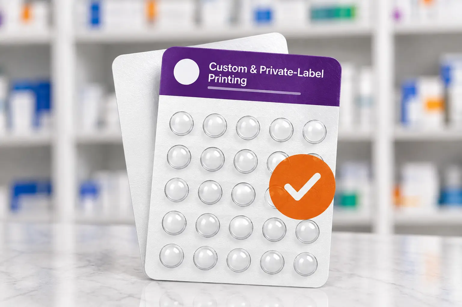 Custom printed pharmaceutical packaging